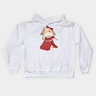 Red Rabbit Sexy Outfit _ Bunniesmee Kids Hoodie